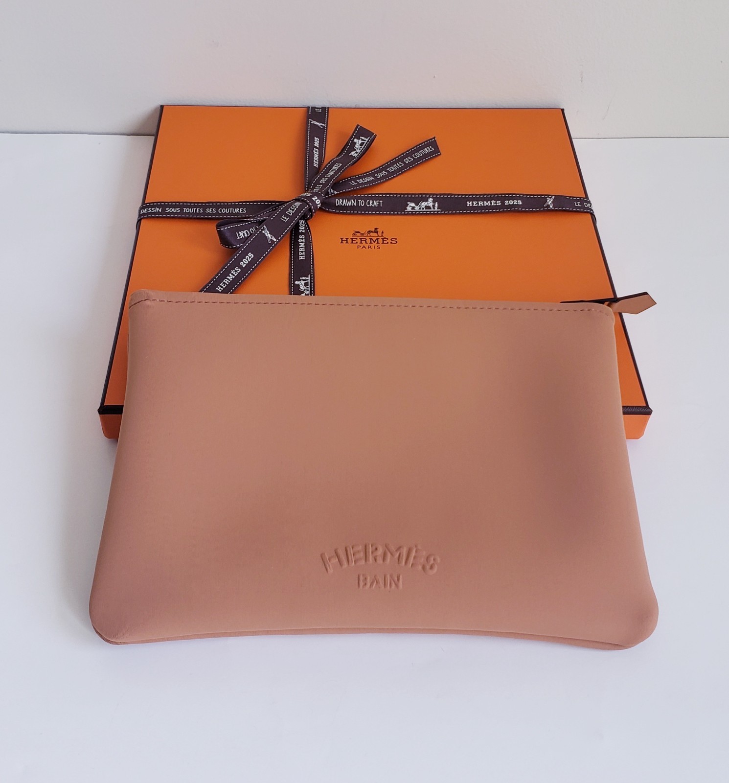 HERMES HERMÈS NEOBAIN QUADRIDGE CASE PM SMALL MODEL – TERRE – BRAND NEW
