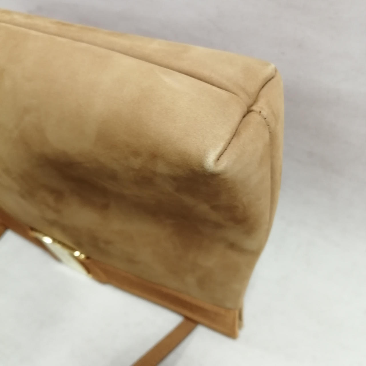 Salvatore Ferragamo Brown Shoulder Bag 10.6 inch