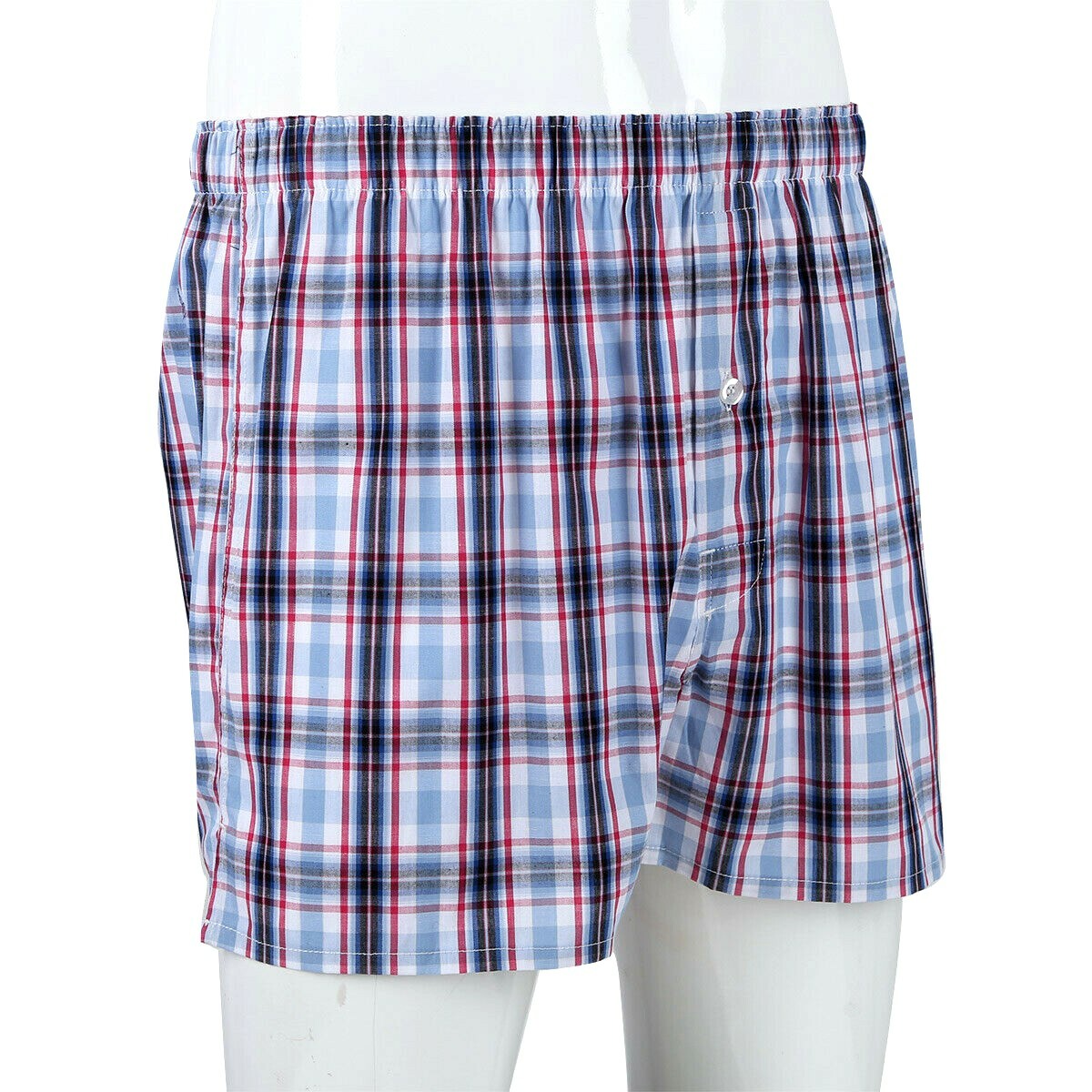 3-12 Pack Mens Boxer Briefs Check Plaid Cotton Shorts Trunk Underwear Size M-2XL