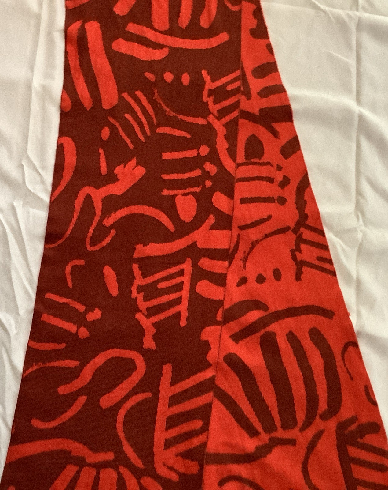 Biquette Fold By Jenny Pennywood Scarf 100% Egyptian Cotton 13”X86” $75 OP NWOT