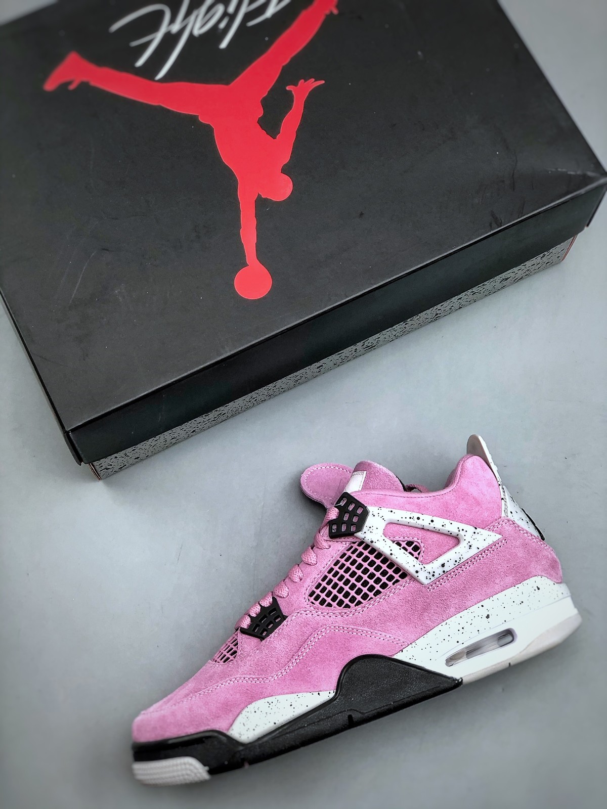 AQ9129-501 New NK AJ4 Retro Orchid Pink Men’s Size 4-13