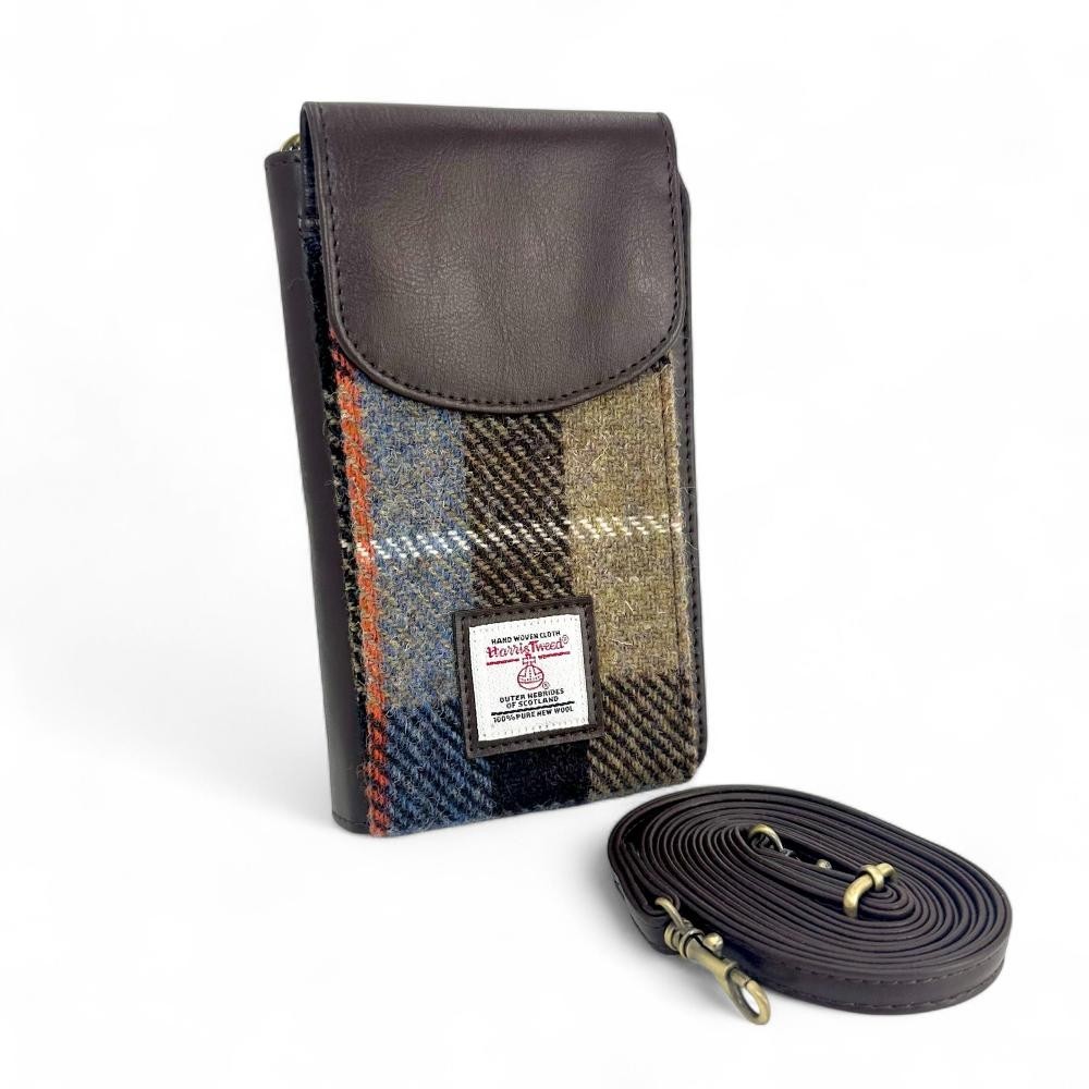 Maccessori Harris Tweed Craftsmanship Phone Purse 4.3 x 7.3 x 1.8 in