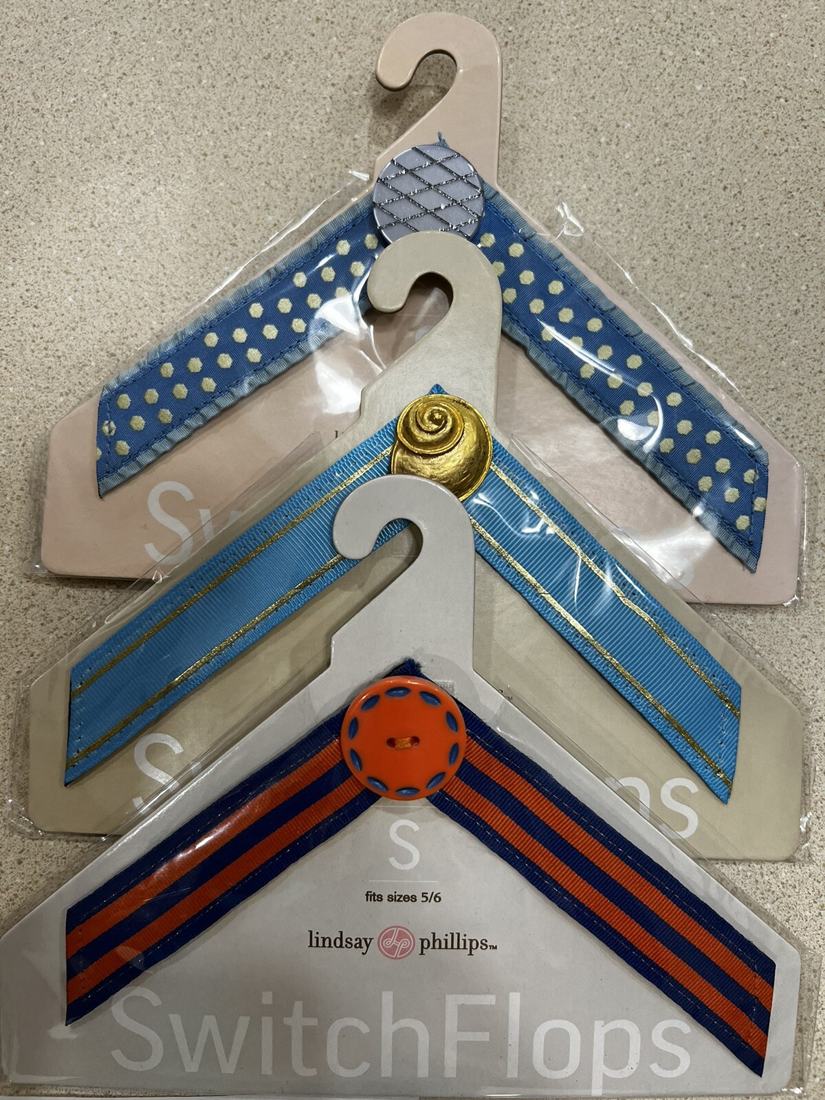 Lindsay Phillips SwitchFlops interchangable Straps For Sandals Lot of 6 Size Sm