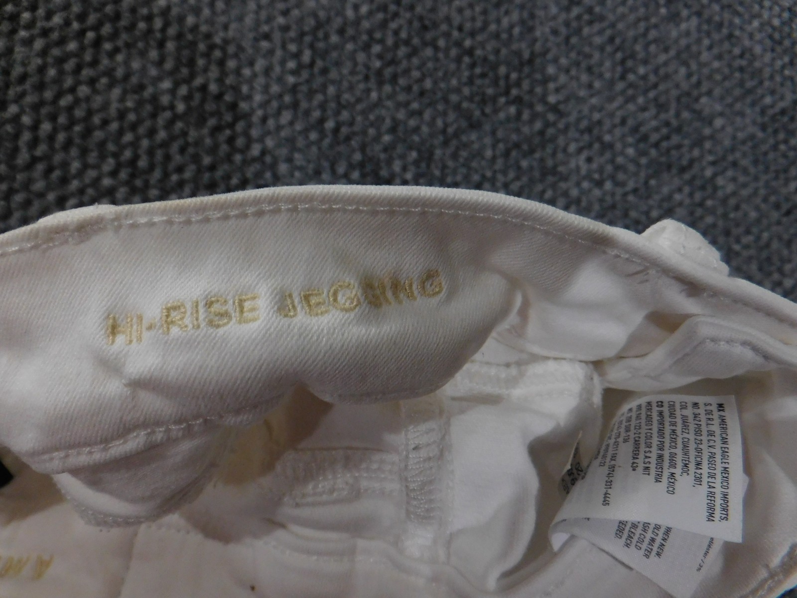 American Eagle Jeggings Womens 00 White Hi-Rise Next Level Stretch Skinny Pants