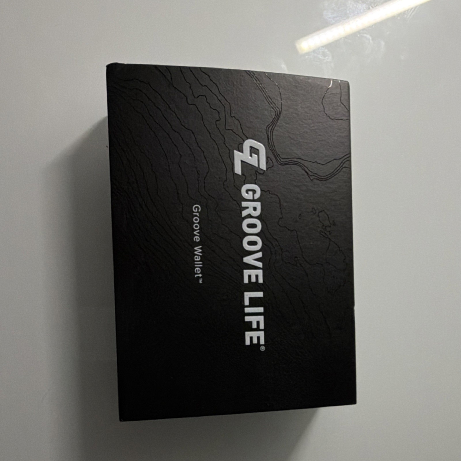Groove Life Slim Fold Wallet Black Logo Accents Credit Card Men’s Solid