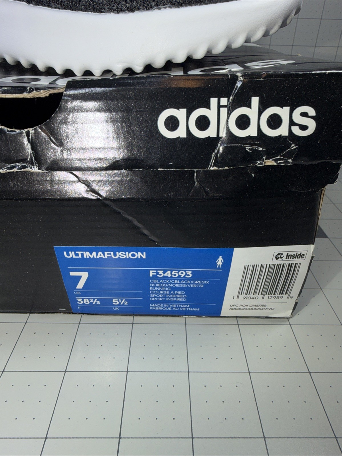 Adidas Ultimate Fusion Womens 7 Running Shoes Slip On F34593 cloudfoam NIB