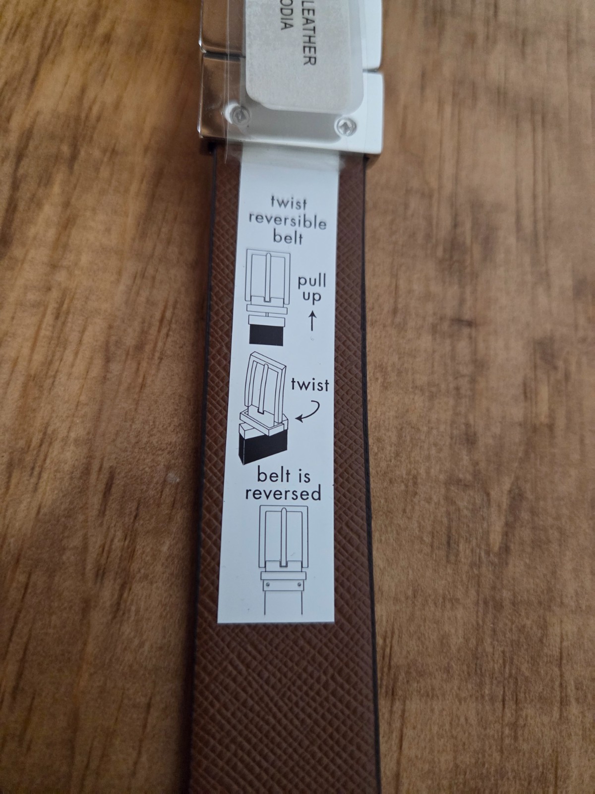 Michael Kors Women’s Reversible MK Logo Belt Brown/Vanilla Size Large