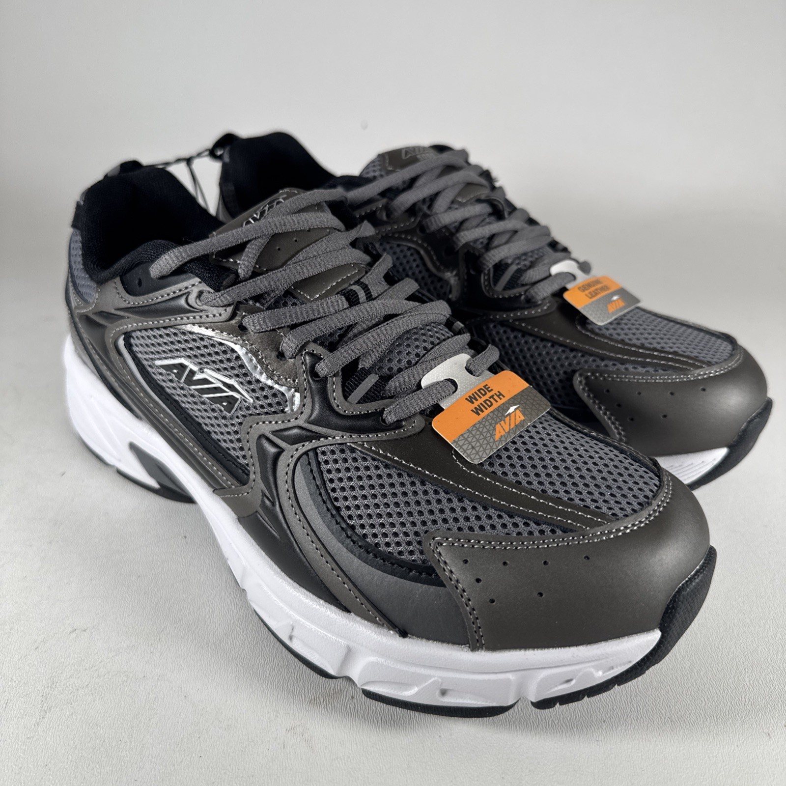 Avia Men’s 5000 Athletic Performance Running Shoes Gray Wide Width Size 10W