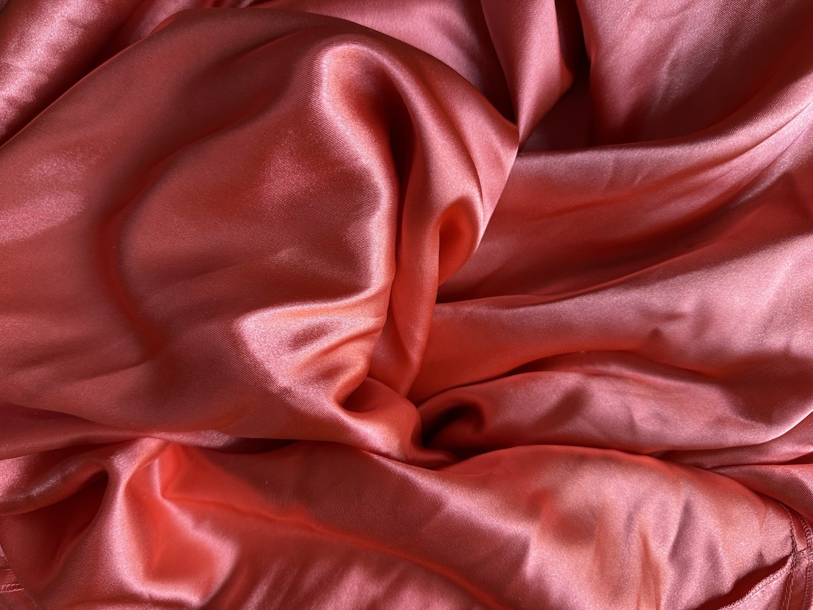 Vintage Silk Laundry Shelly Segal Gown Size 6 Coral Pink Strapless