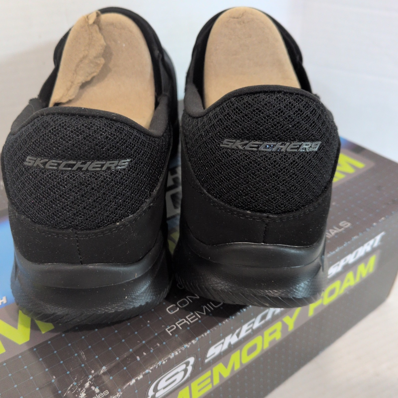 Skechers Equalizer- Persistent Black Shoes Relaxed Fit Slip On Men’s SZ 10.5 NIB