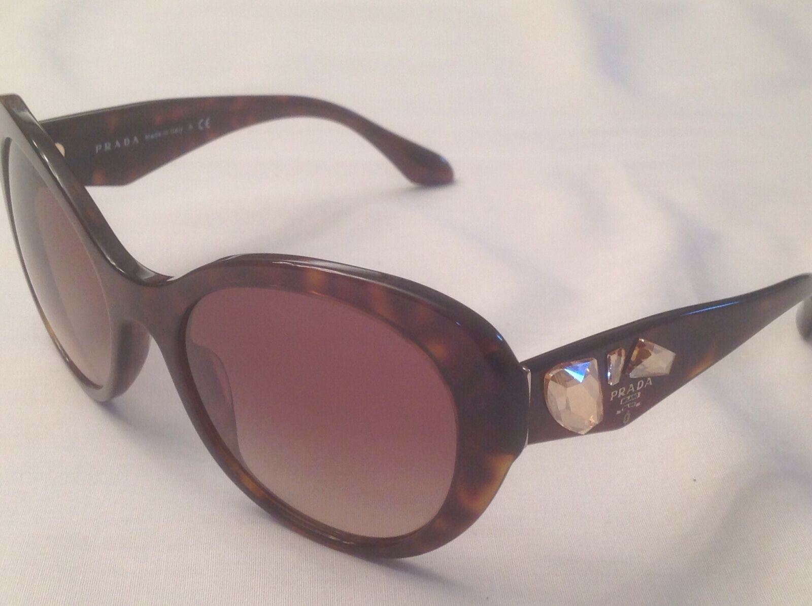 PRADA SPR26Q 2AU-3D0 56 PR26QS SUNGLASS HAVANA TORTOISE W/STONES VOICE LIMITED
