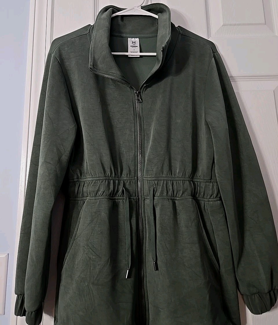 Members Mark Womans Sandwash Jacket Size Small Olive Green
