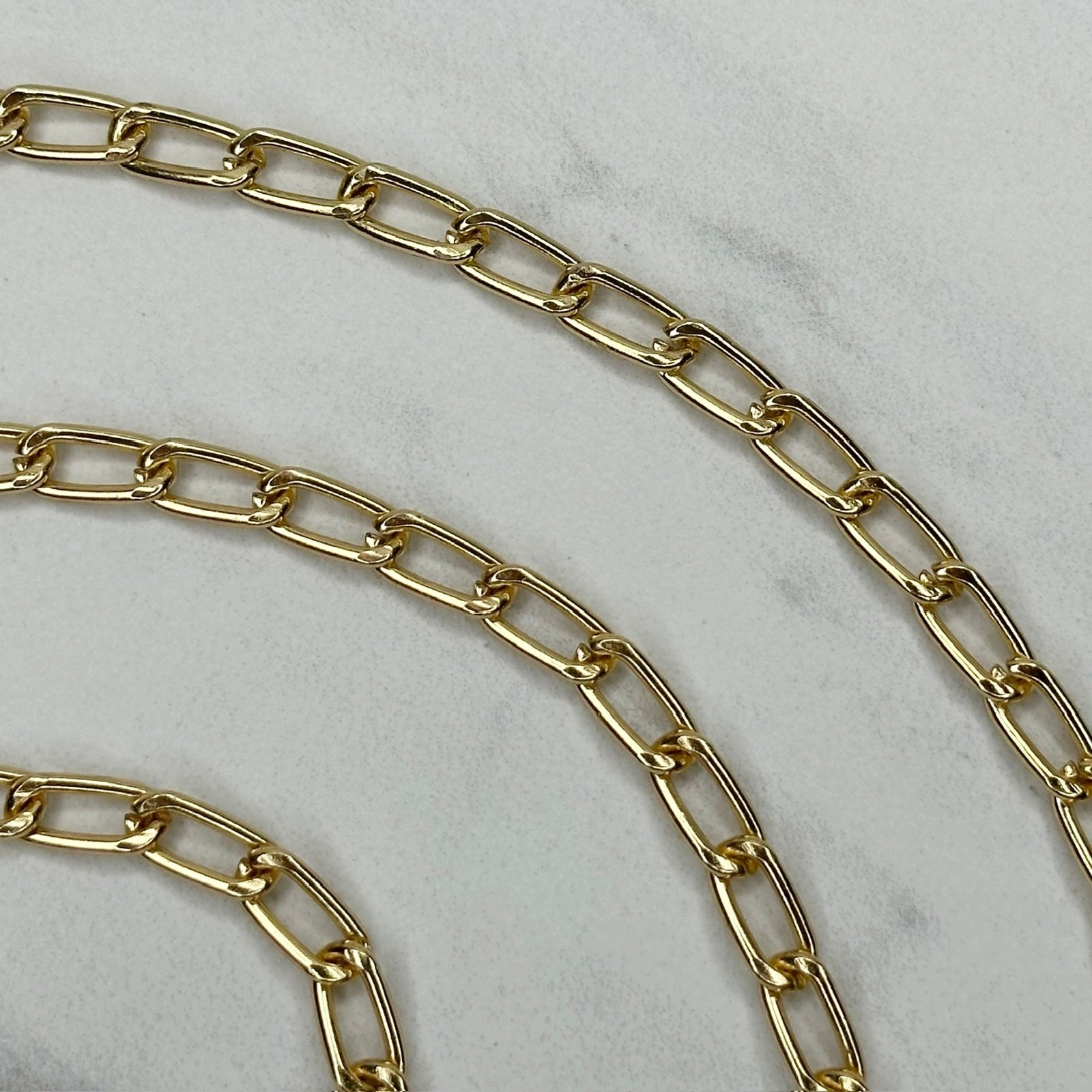 Gold Tone Chain Link Purse Handbag Bag Replacement Strap