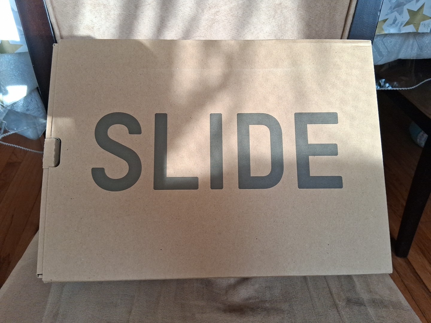 🤩 Adidas Yeezy Slide Slate Grey Size 12 ID2350 BRAND NEW With Box