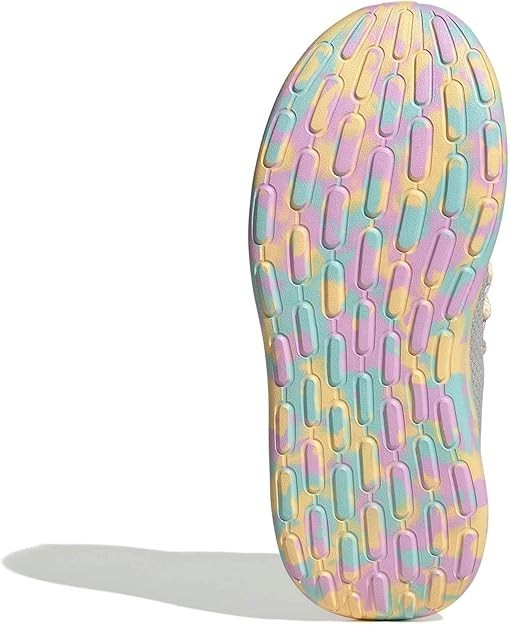 Adidas Unisex kidsLite Racer Adapt 7.0, Grey/ Orange Tint/Bliss Lilac,4