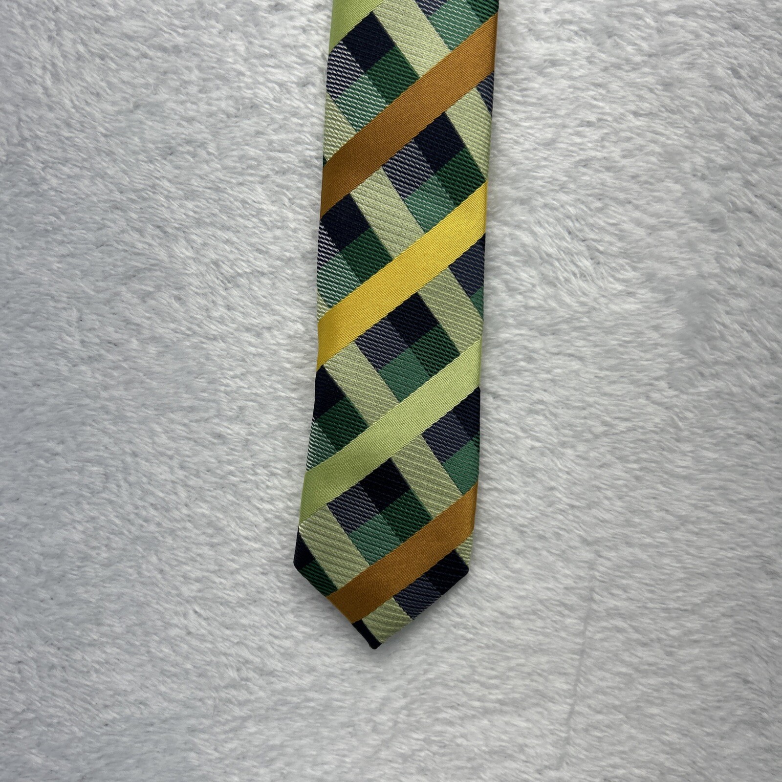 Barry Wang Multicolor 3.25”x 60” Men’s Necktie 100% Silk NWT