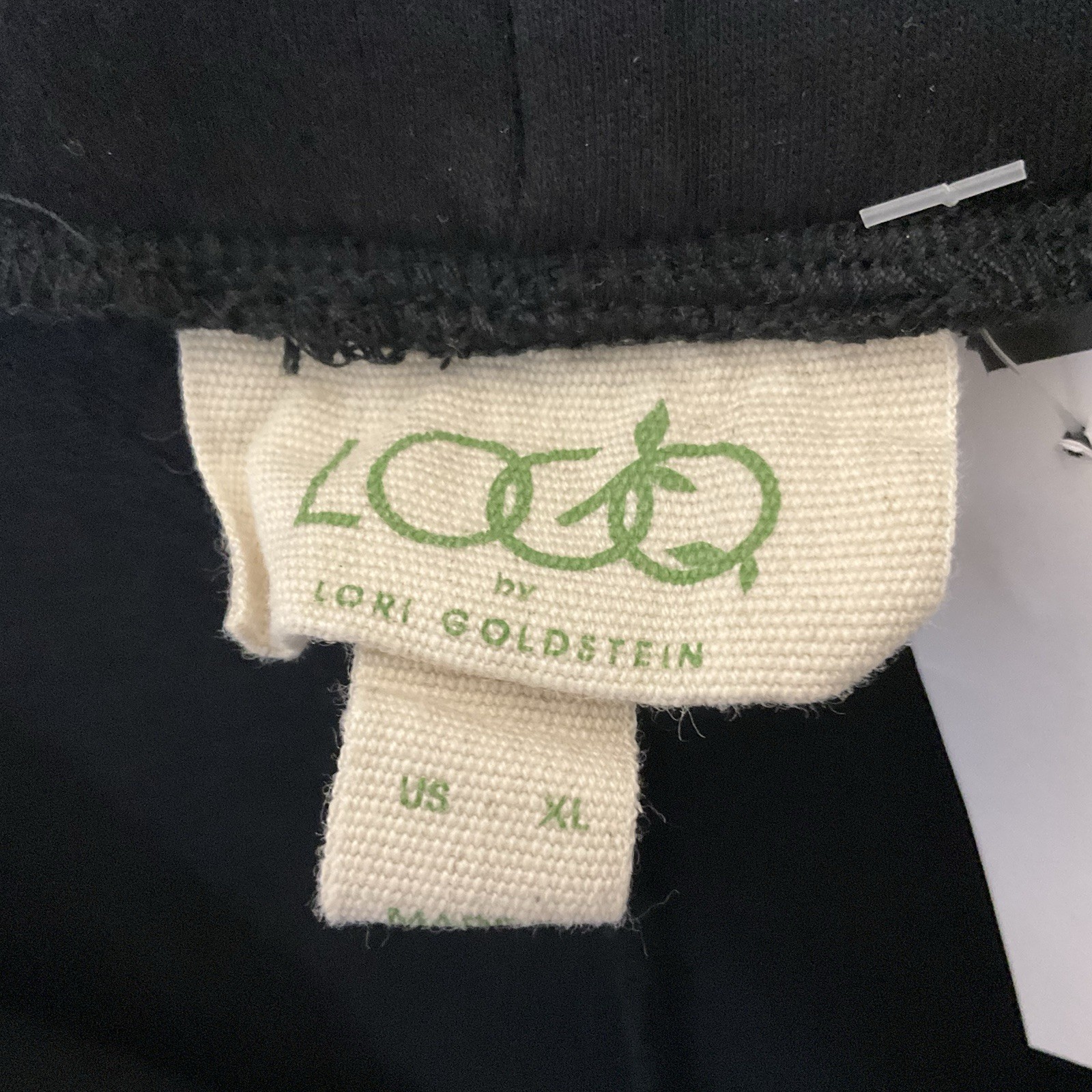 LOGO by Lori Goldstein Rayon made from Bamboo Blend Pants A629457 Black Size XL