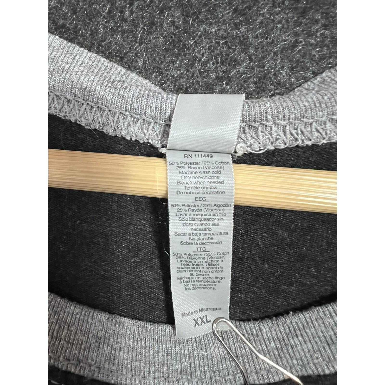 Modern look grey and black tsunami graphic tee shir