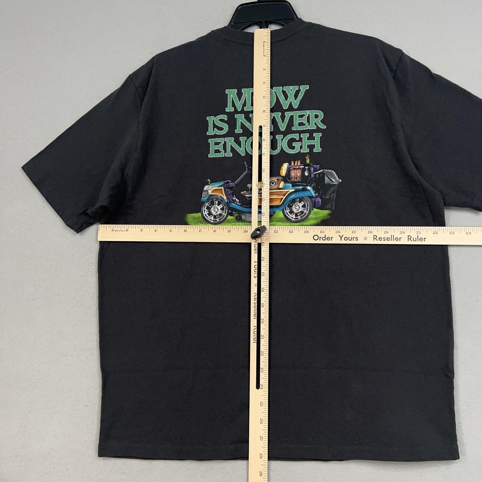 Tommy Bahama Shirt Mens Large Black Relax Funny Dad Lawn Landscape Mower Tee