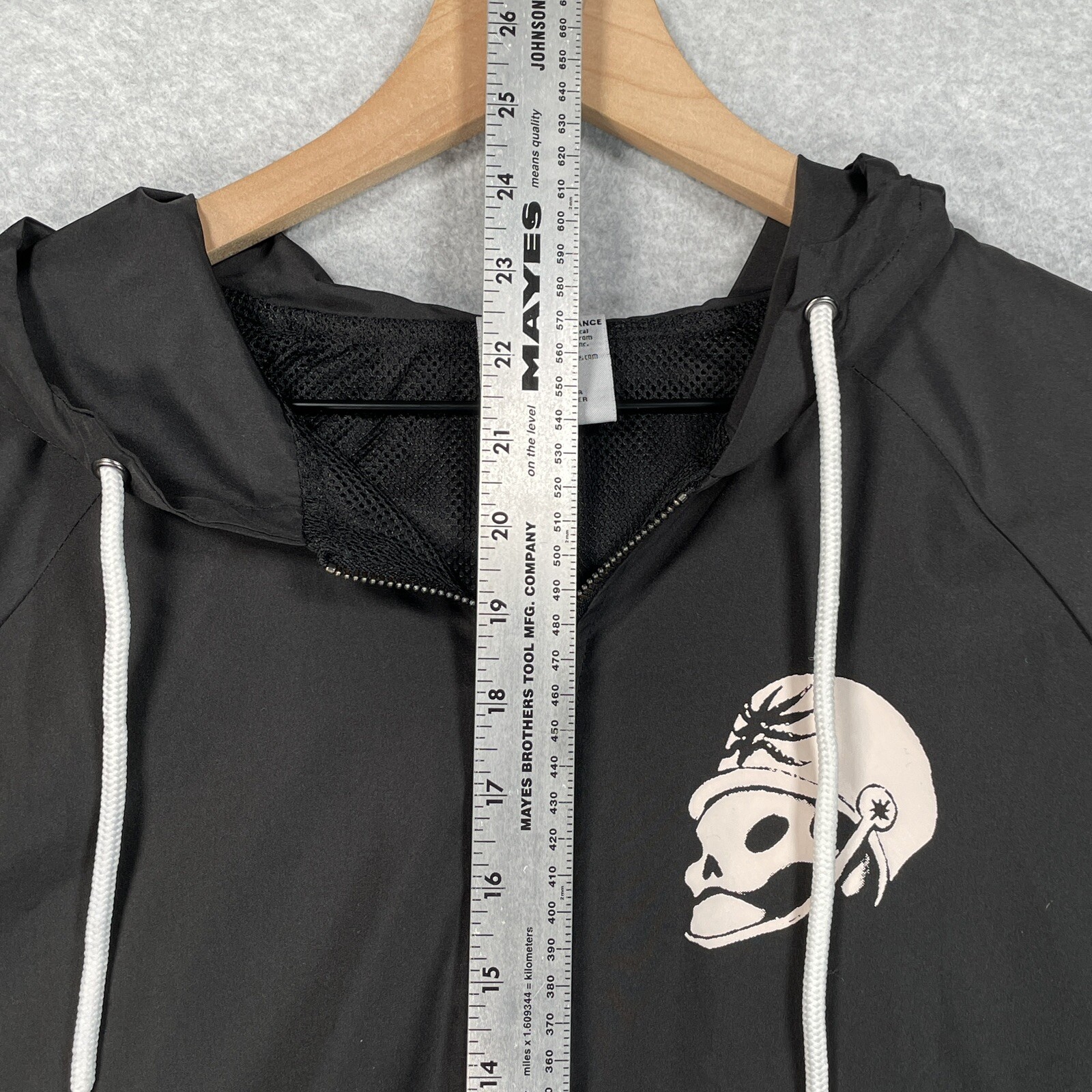 My Chemical Romance Windbreaker Jacket M Black Lightweight 2017 1/2 Zip Pullover