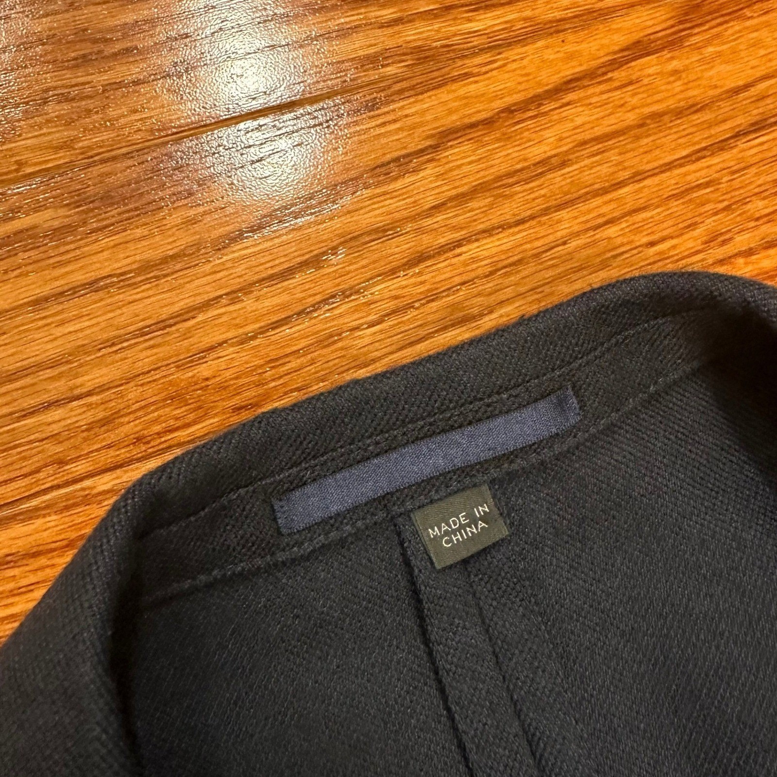 J.Crew Ludlow Blazer Mens 34S Slim Navy Moon Worsted Wool Cotton Unstructured