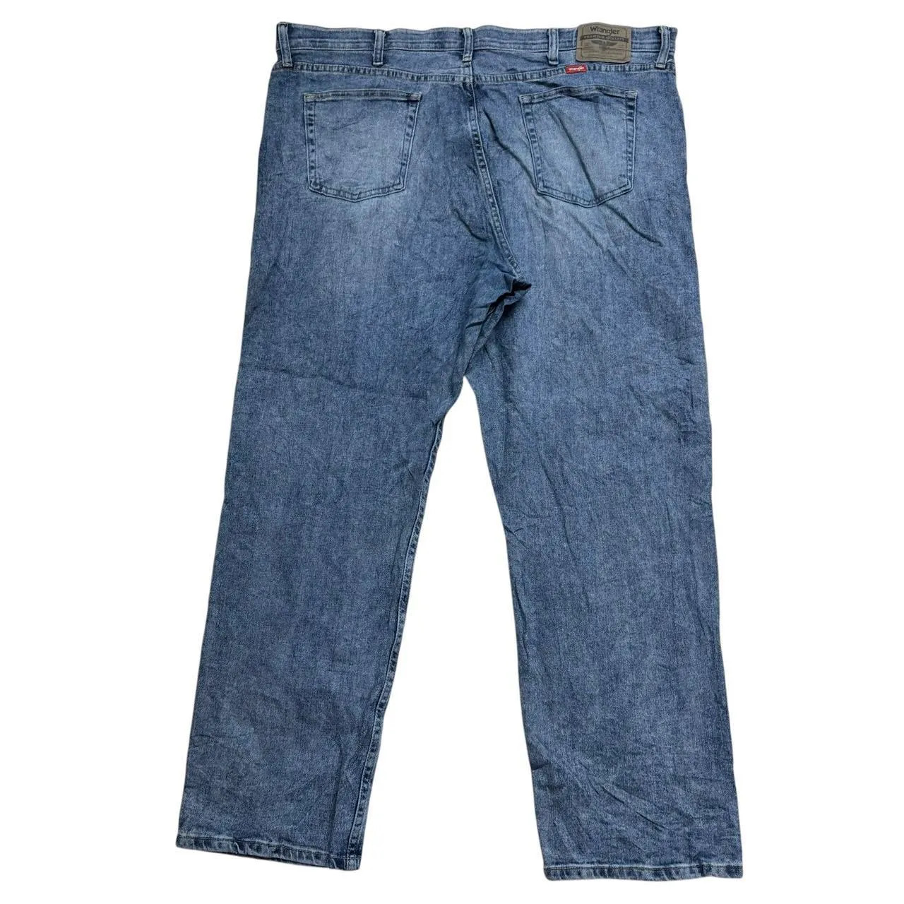 Wrangler Jeans Mens W40 L32 Light Blue Wash Denim Stretch Light Wash