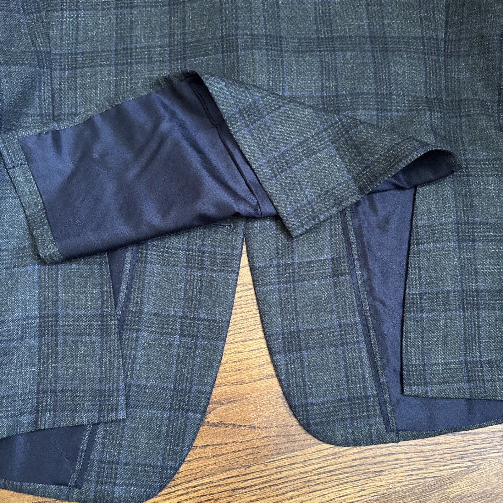 Stefano Ricci Cashmere Wool Silk Plaid Sport Jacket IT 58