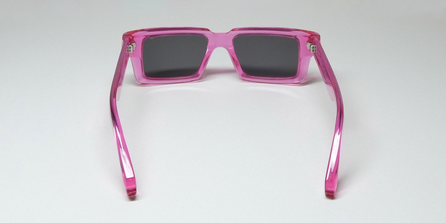 NEW PHILIPP PLEIN SPP044 PLEIN DARK SHAPES SUNGLASSES PINK SQUARE FULL-RIM 03GB
