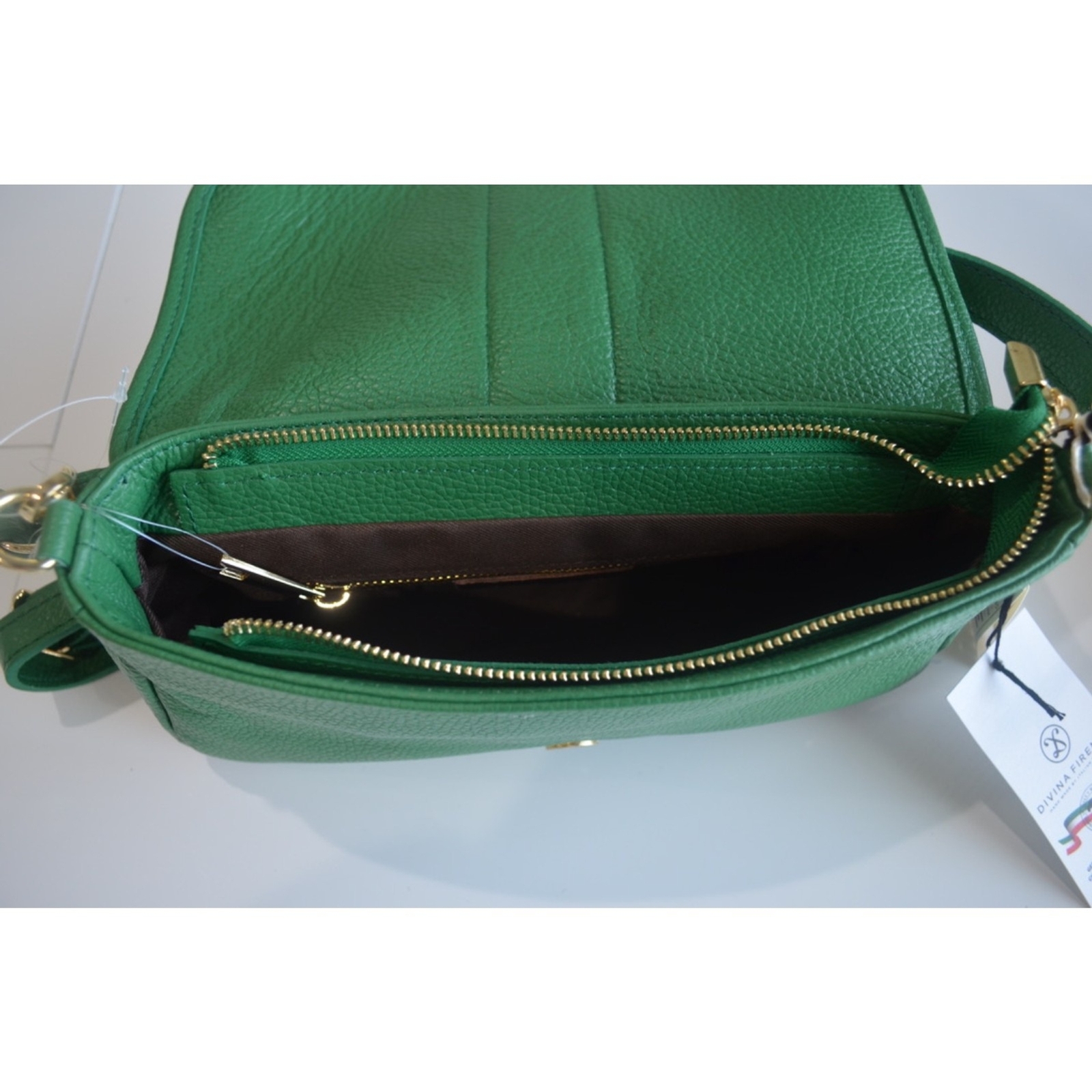 Divina Firenze Shoulder Bag Emerald Green