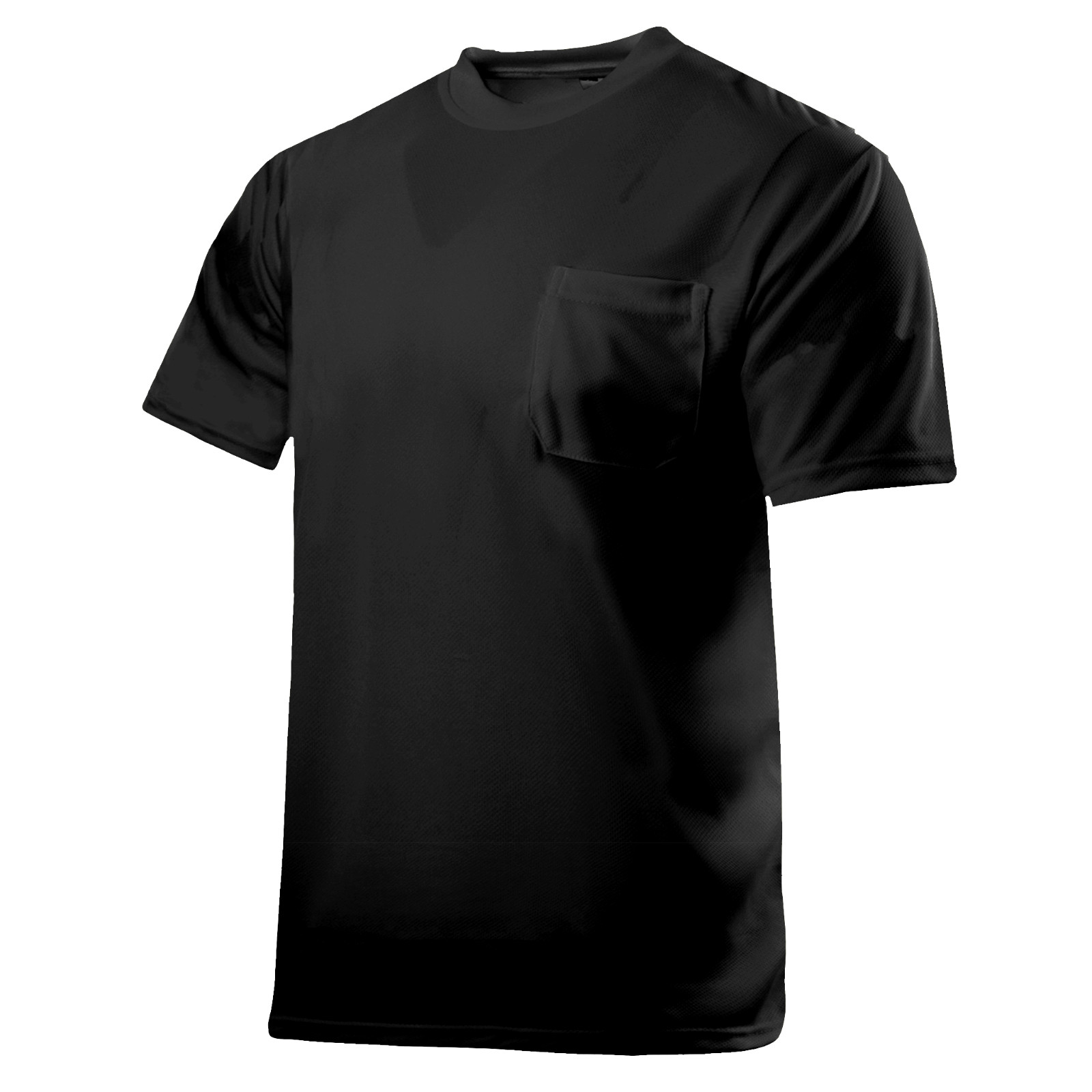 Black Safety T Shirts 5 Pack Fast Drying Work Sports Short Sleeve JORESTECH