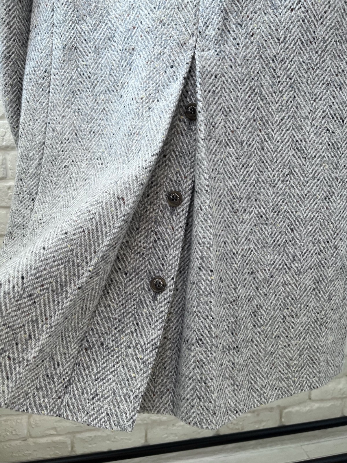 Loro Piana Martingala Cashmere Storm System Knit Gray Coat Jacket Men’s 50
