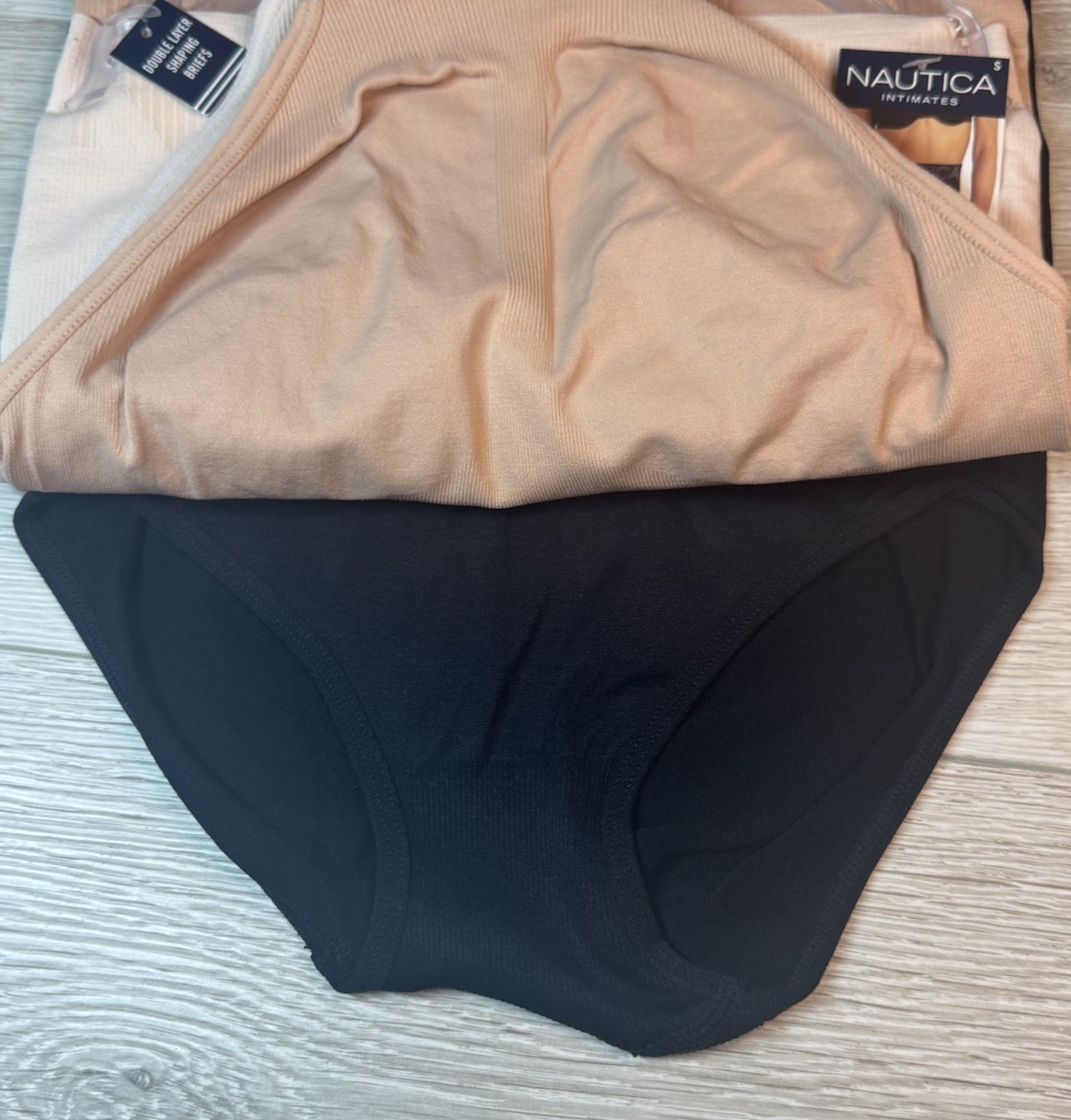 NAUTICA Size S 3-Pack Shaping Briefs High Waist Underwear Panties Mild Control