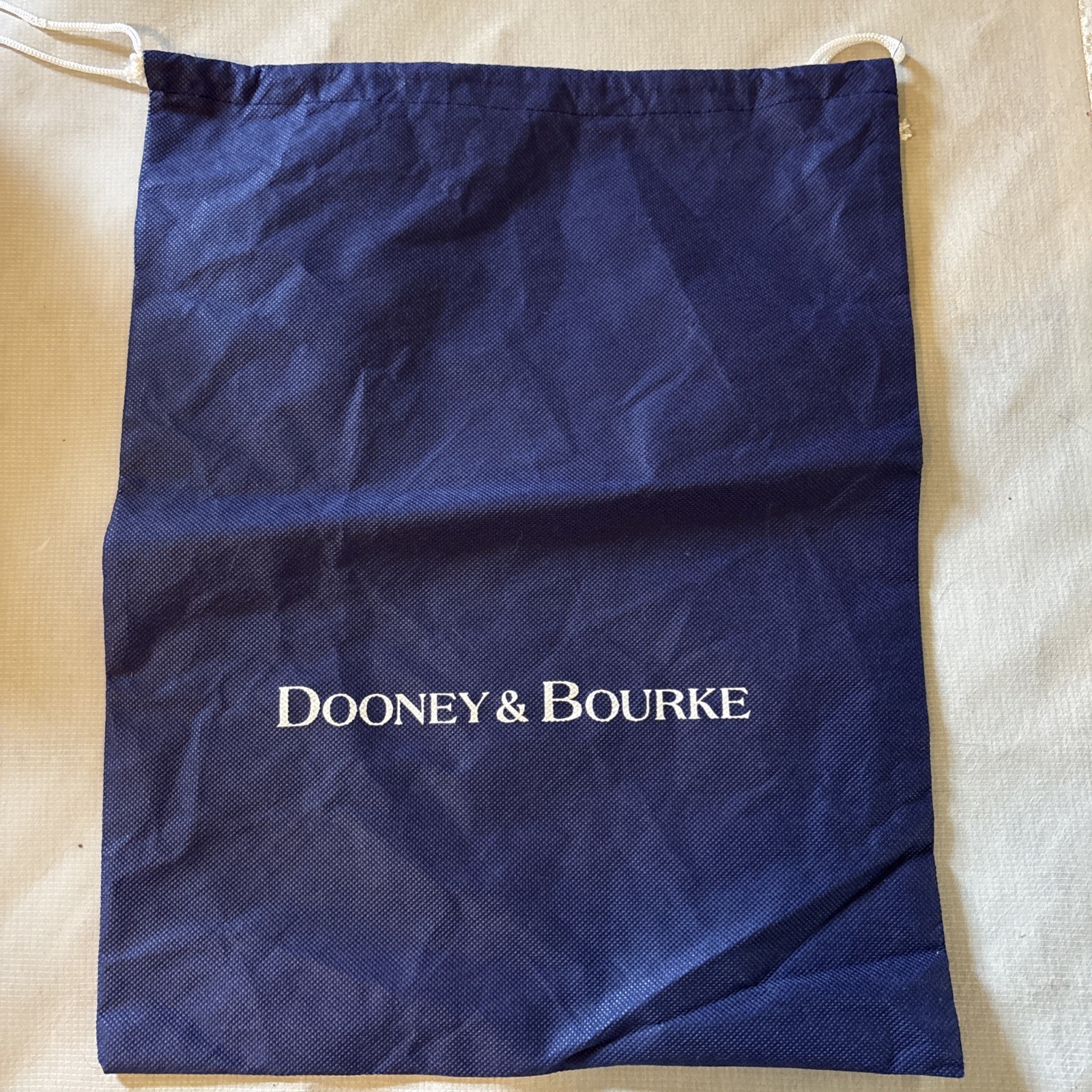 Dooney & Bourke Dust Cover Bag ONLY Navy Blue Drawstring Bag 14.5”W x 19”H