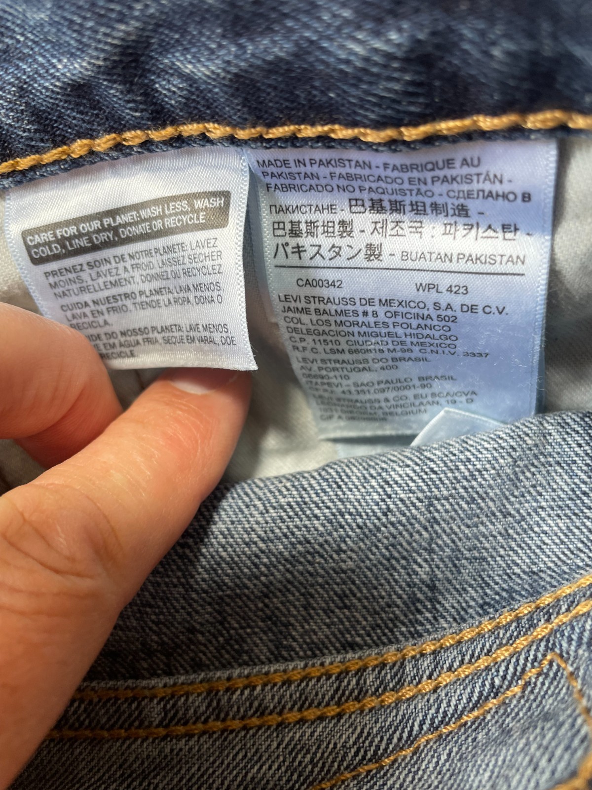 Levi’s 502 Jeans W34 L32 Blue Regular Tapered Denim Men’s Levi Strauss 34×32