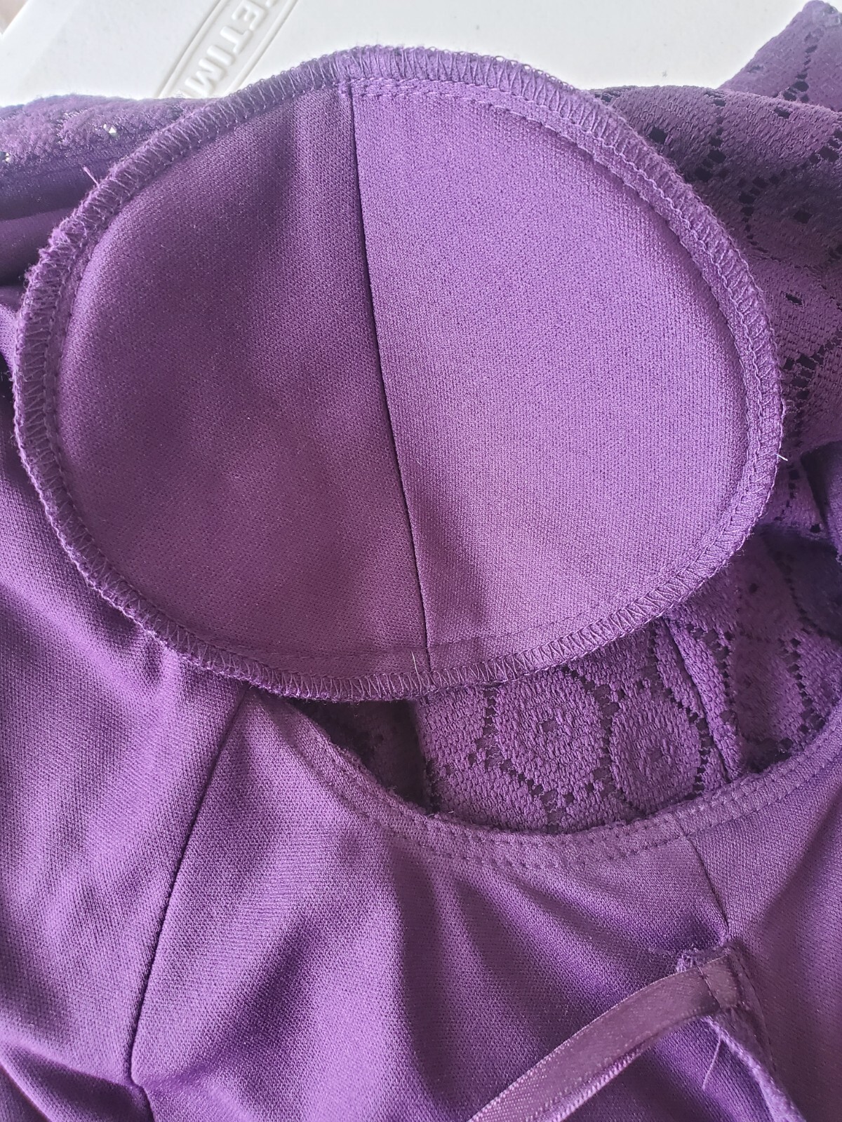 Black Label by Evan Picone Dress Womens 14 Purple Faux Wrap Elegant Classic NWTs