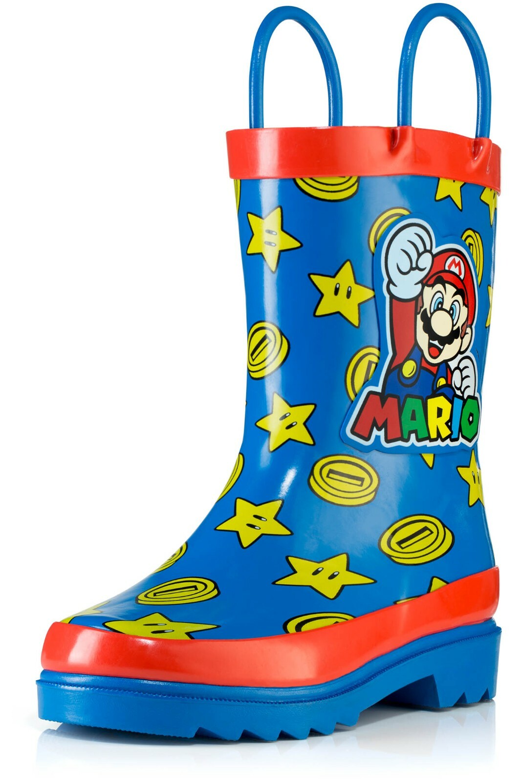 Nintendo Kids Boys Super Mario Character Printed Waterproof Easy-On Handles Rain