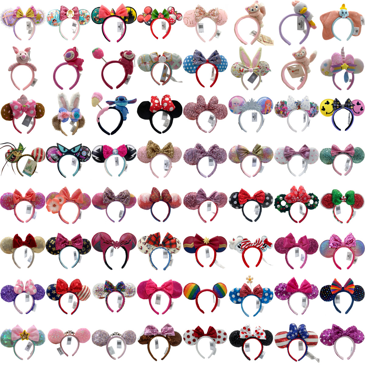 203+ Disney-Parks Headband Minnie Mickey Ears Bow Sequins Disneyland Resort