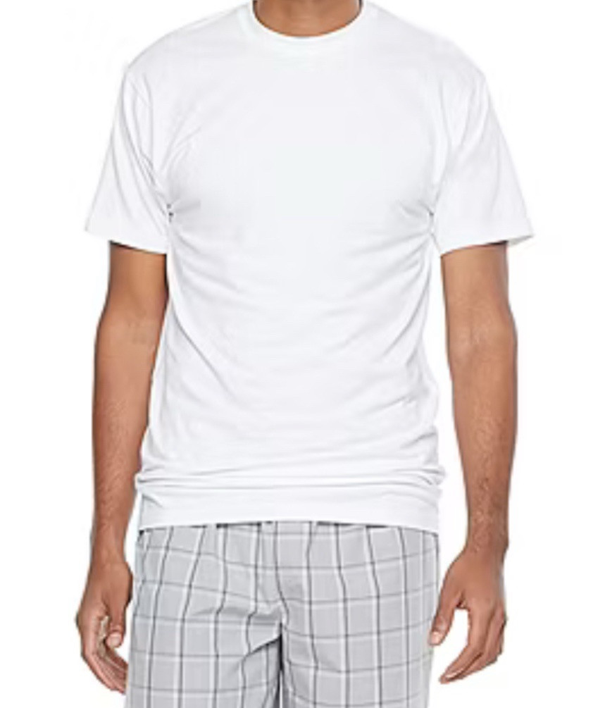 Stafford 4 Pack CREW NECKS Blended Cotton Mesh. DRY + COOL Tall MT