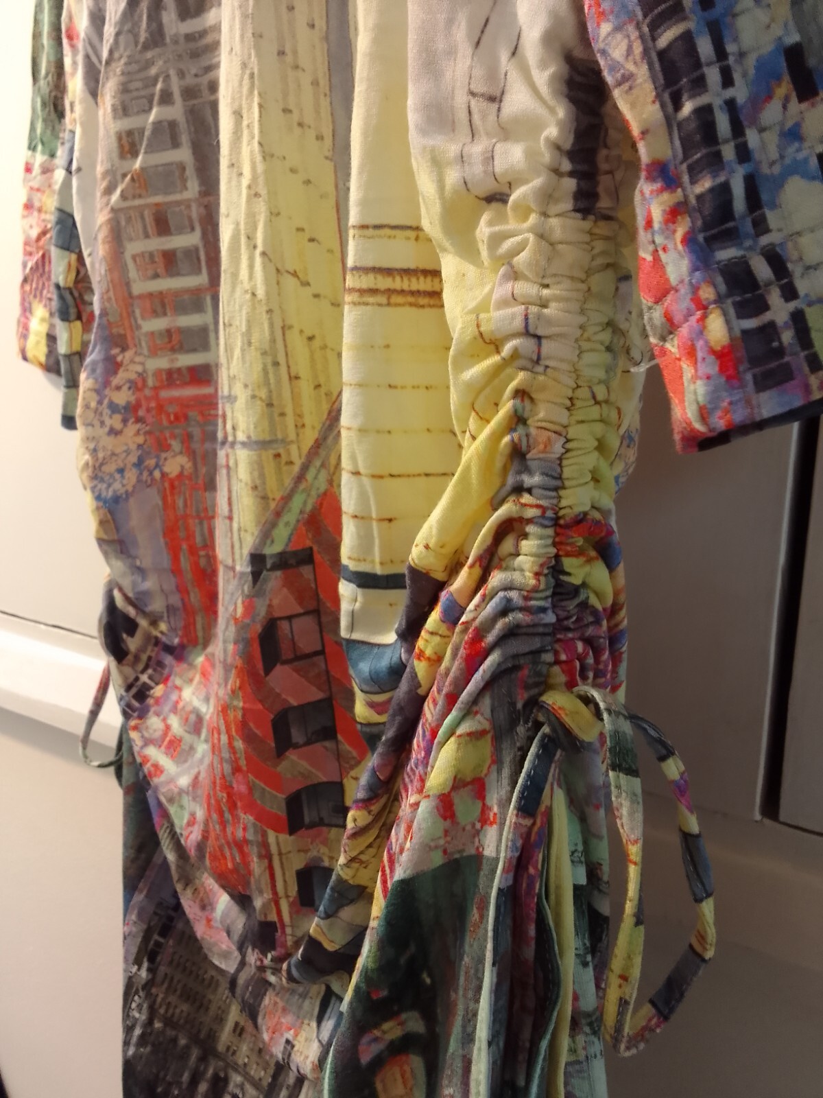 ~Multi Coloured/Patterned Dress By Apanage In Size 12 city patterned