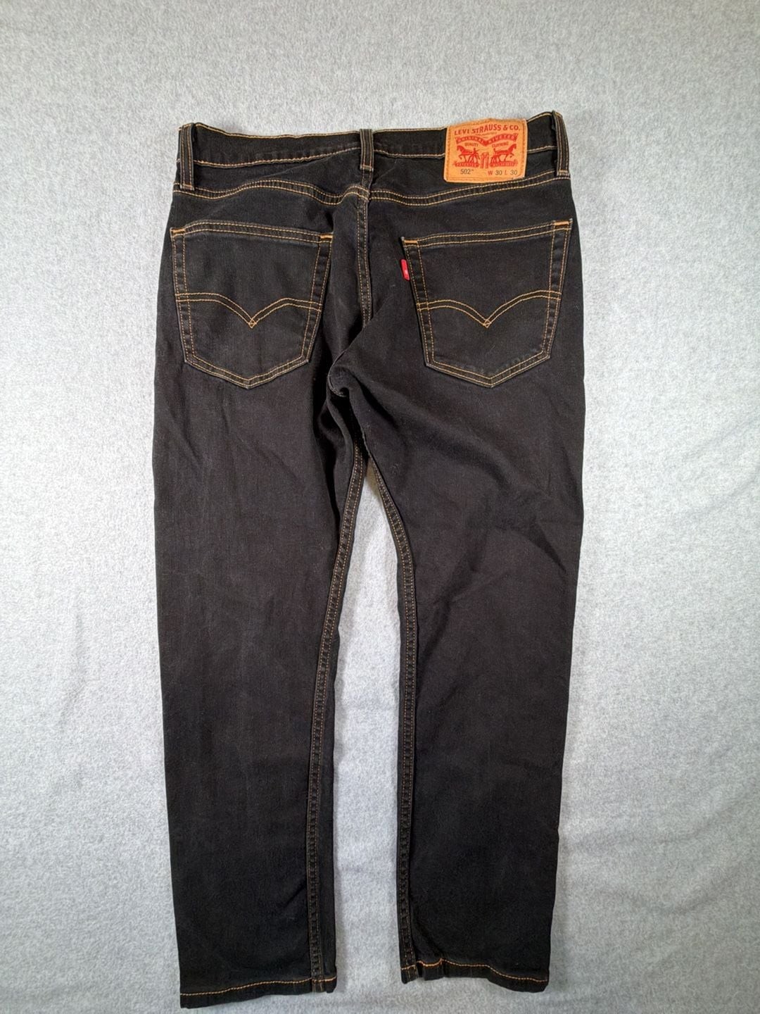 Levi’s 502 Regular Taper Fit Jeans 30×30 Black