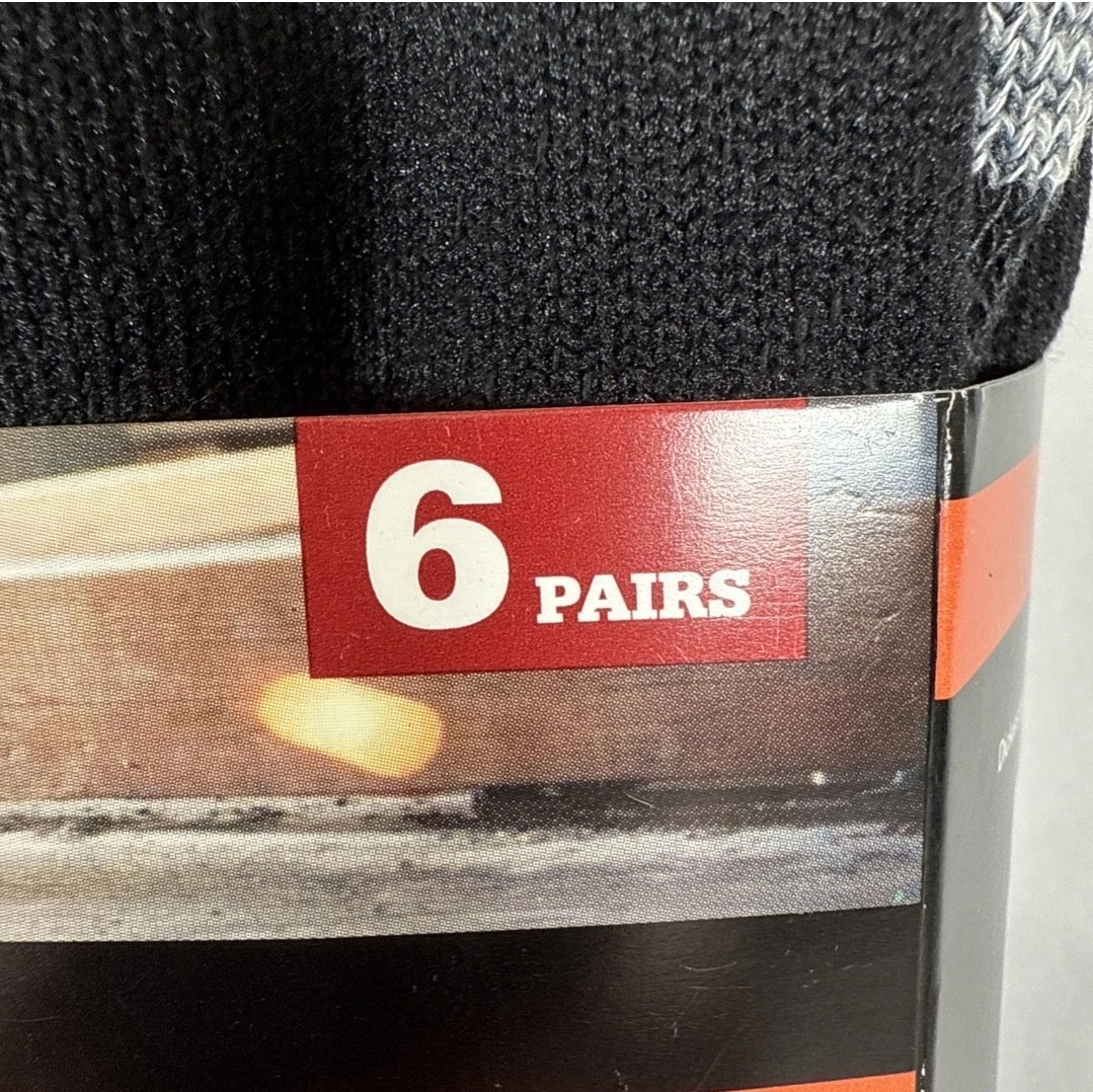Dickies Men’s Dri-tech Moisture Control Crew Socks Assorted Sizes Colors 6pairs