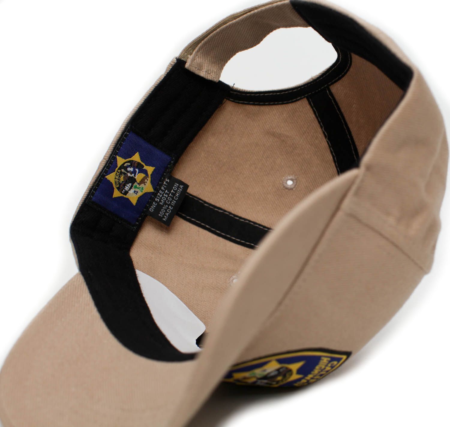 California Highway Patrol Eureka Badge CHP Hat Applique Adult Multi Colors Cap