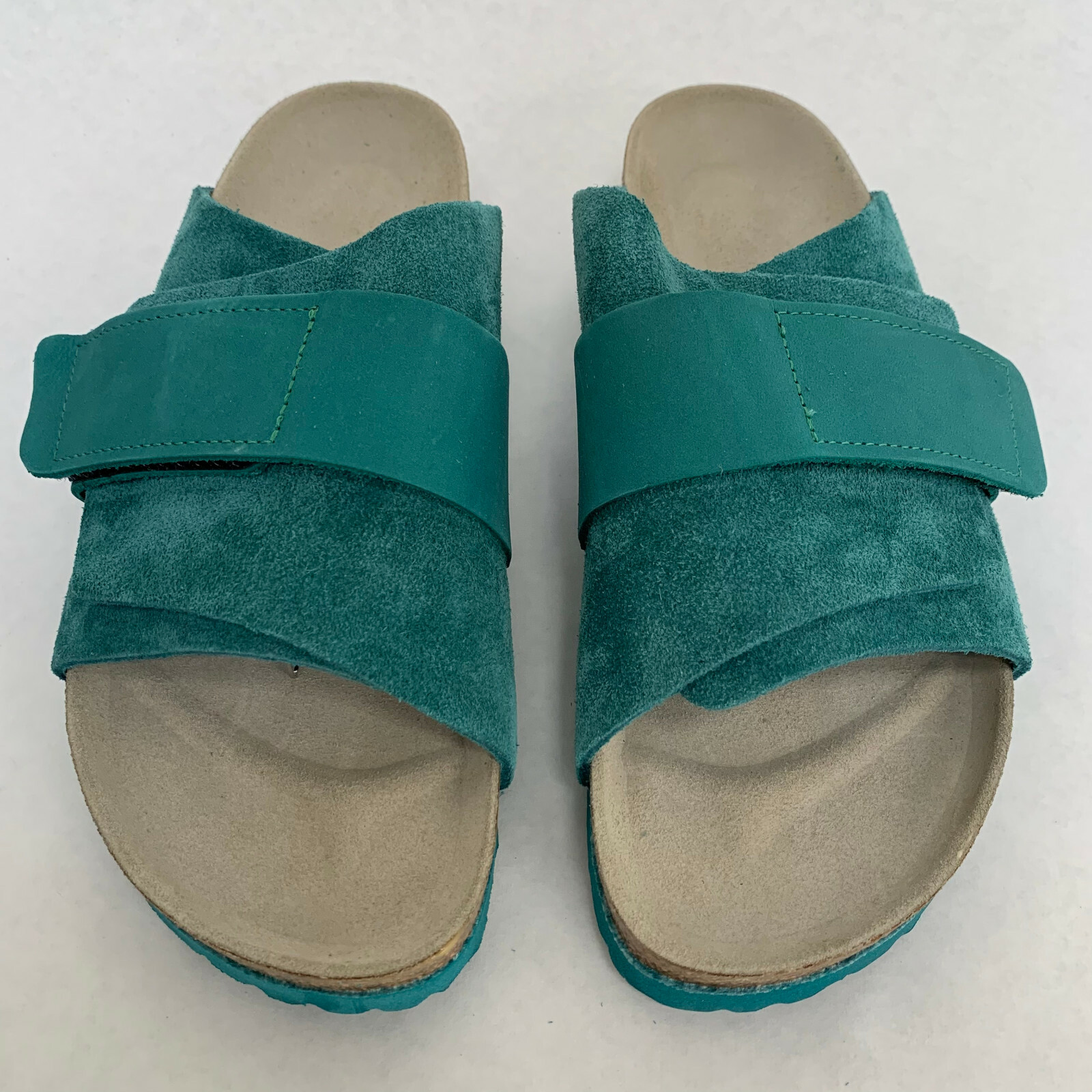 New w/o Box Birkenstock Kyoto Dark Teal Nubuck/Suede Leather Regular Select Size