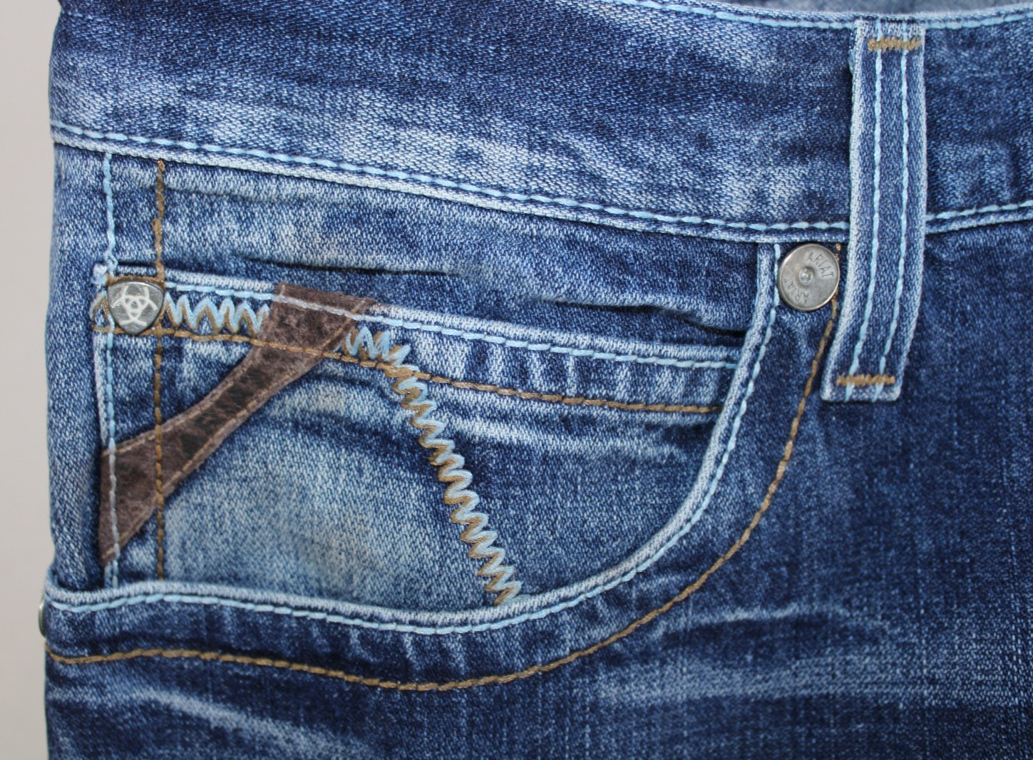 Ariat Denim M4 Jeans Mens 40×32 Low Rise Boot Blue Pants Rockabilly Western Wear