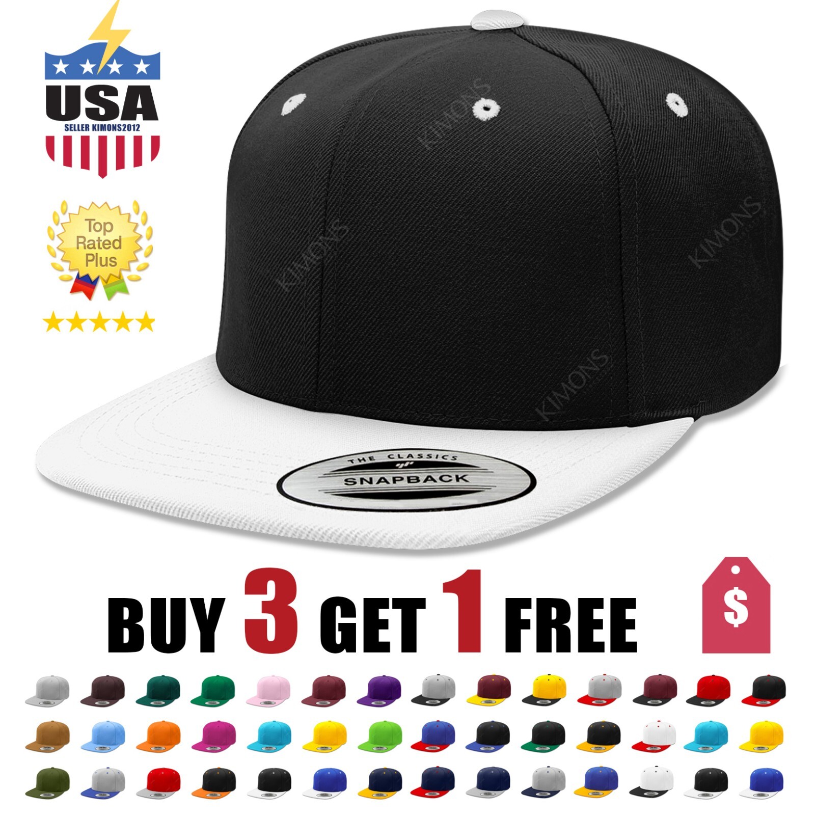 Snapback Baseball Cap Hat Hip-Hop Men Army Adjustable Hats Flat Trucker CS