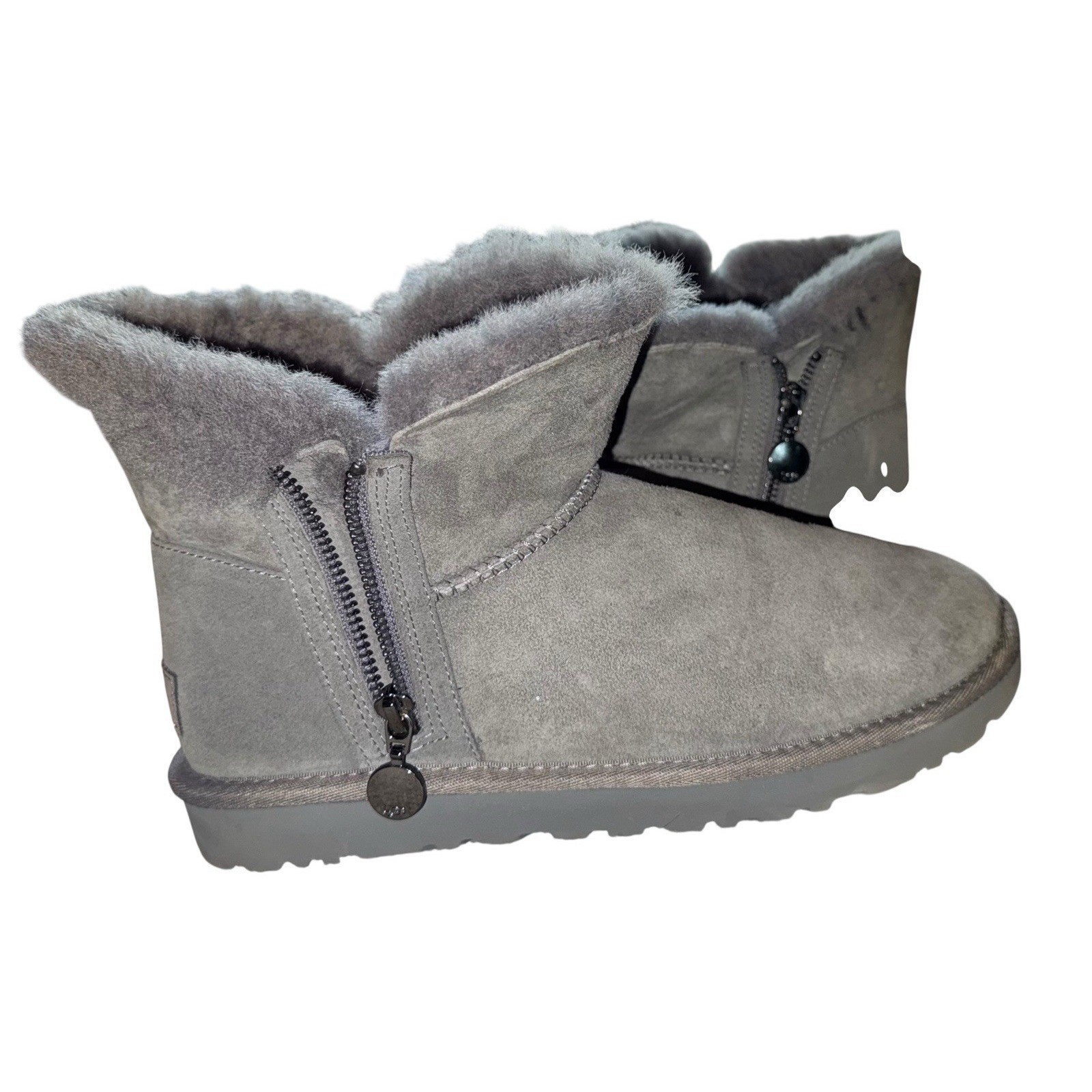 UGG Gray Women’s Bailey Zip Mini Boot 9