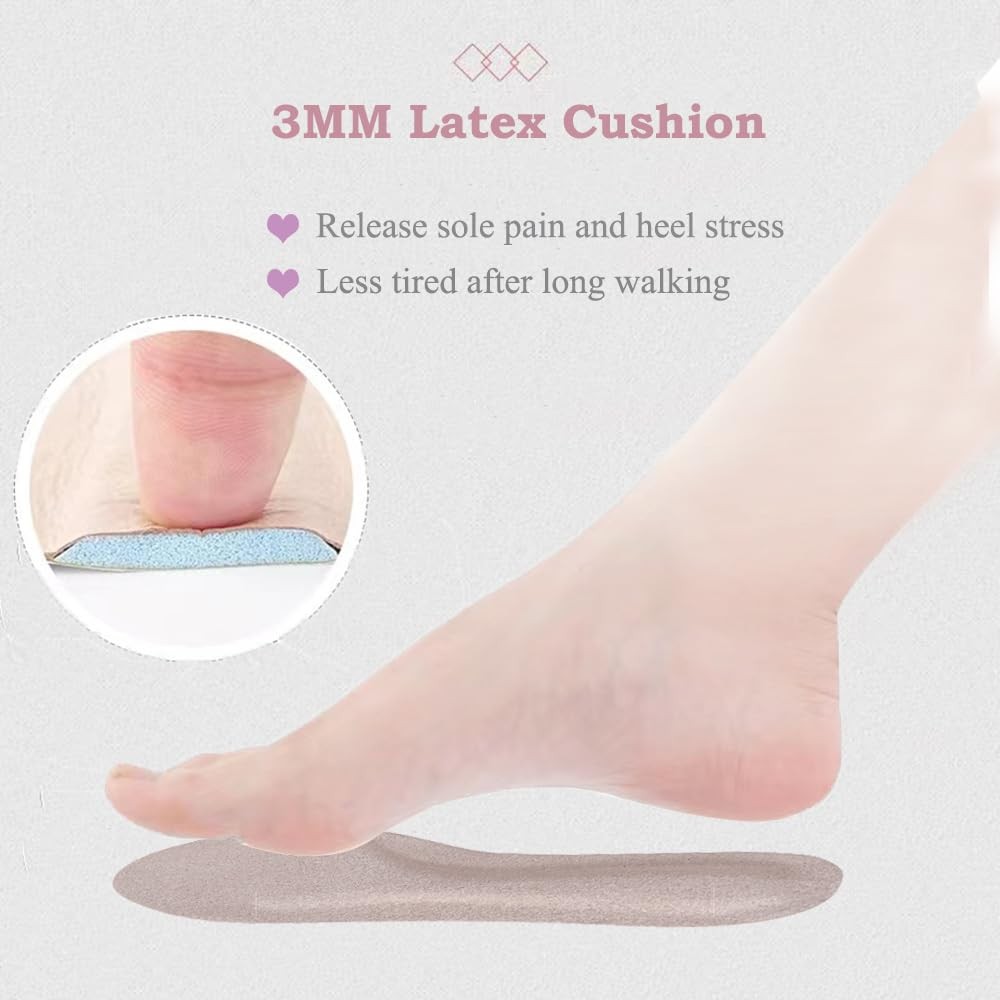 Pigskin Leather Cushion Inserts for , -Adhesive Barefoot Cushioning Shoe Inso…
