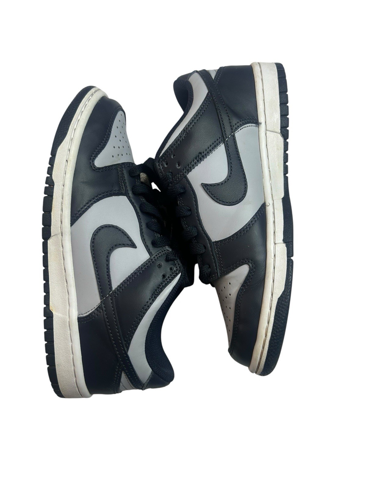 Nike Boys Low Top Georgetown Sneakers Black/Gray/White US 6.5Y CW1590-004 USED