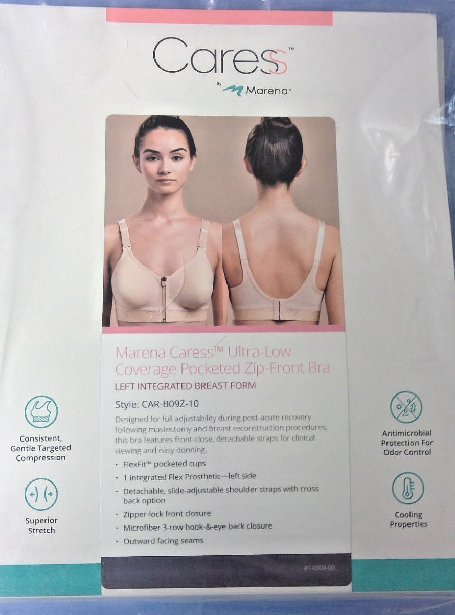 Marena SAMPLE Caress B09Z Ultra Low Coverage Post-Op Bra, Various Sizes/Color
