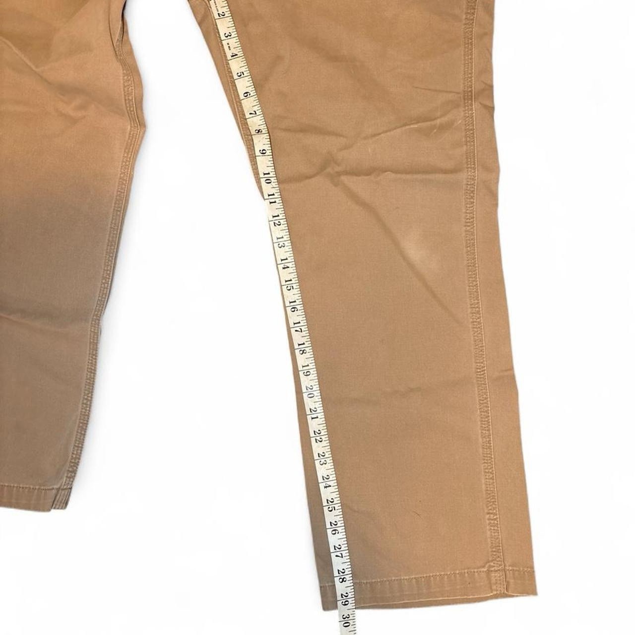 Carhartt Men’s Relaxed Fit Canvas Work Pants Tan Khaki Carpenter Dungaree 38”